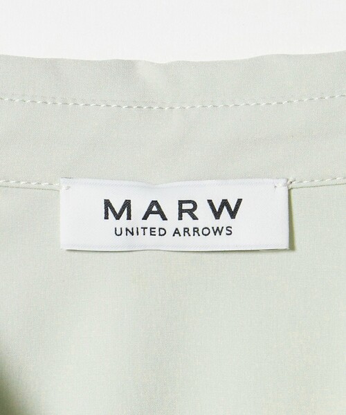 MARW UNITED ARROWS（マルゥ ユナイテッドアローズ）の「＜MARW UNITED ARROWS＞スキッパーシャツ UVカット（シャツ/ブラウス・レディース・ホワイト/ライム/ブラック・FREE）」の5枚目の写真