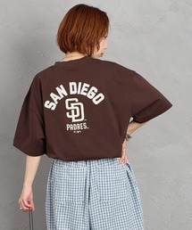 MLB（メジャーリーグベースボール）の「【WEB先行予約】[FANATICS ファナティクス] 別注 MLBロゴ バックプリント ショートスリーブTシャツ（Tシャツ/カットソー）」