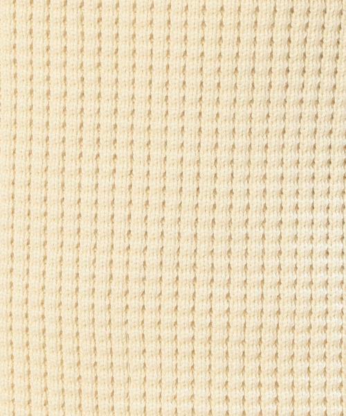 green label relaxing（グリーンレーベルリラクシング）の「CB HandWash QUARZO ワッフル PO ニット◆（ニット/セーター・レディース・オフホワイト/オリーブ/ネイビー・FREE）」の12枚目の写真