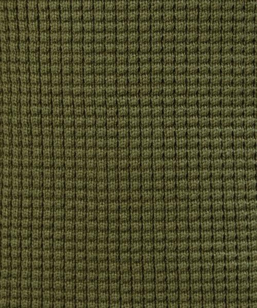 green label relaxing（グリーンレーベルリラクシング）の「CB HandWash QUARZO ワッフル PO ニット◆（ニット/セーター・レディース・オフホワイト/オリーブ/ネイビー・FREE）」の14枚目の写真