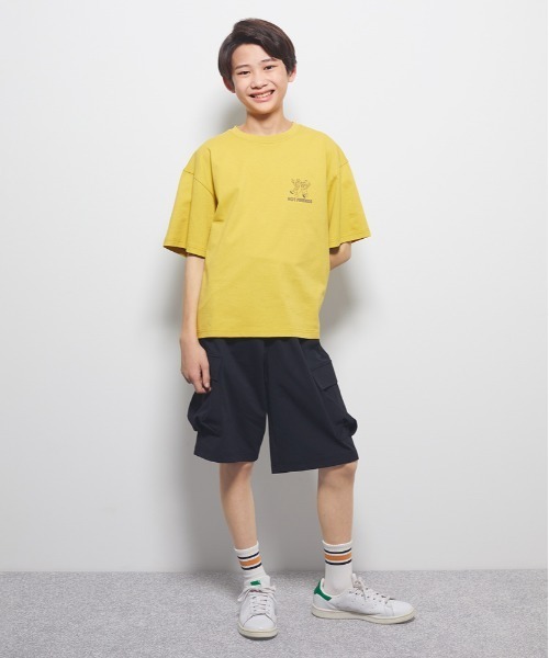 MPS(エムピーエス)の「【MPS】らくのびカーゴショートパンツ (キッズ/男の子/女の子/通学/公園遊び/ウエストゴム)(デニムパンツ・キッズ・カーキブラウン/ブラック・110/120/160/130/140/150)」の13枚目の写真
