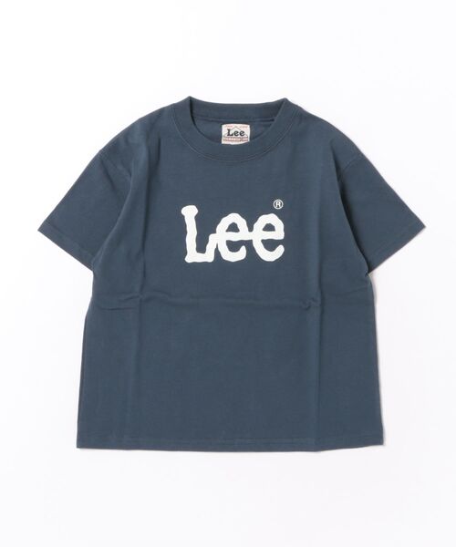 Lee(リー)の「【110-150cm】キッズ LeeロゴTシャツ(Tシャツ/カットソー・キッズ・ホワイト/ネイビー・110/130/140/150)」の1枚目の写真
