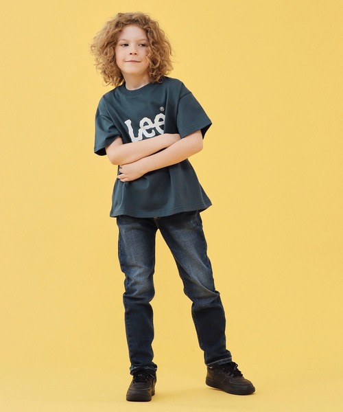 Lee（リー）の「Lee/リー【110-150cm】キッズ LeeロゴTシャツ（Tシャツ/カットソー・キッズ・ホワイト/ネイビー/オレンジ・110/130/140/150/120）」の11枚目の写真