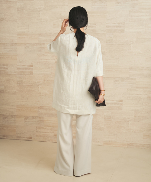 plage(プラージュ)の「Half tunic ブラウス(シャツ/ブラウス・レディース・ホワイト・FREE)」の7枚目の写真