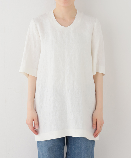 plage(プラージュ)の「Half tunic ブラウス(シャツ/ブラウス・レディース・ホワイト・FREE)」の3枚目の写真