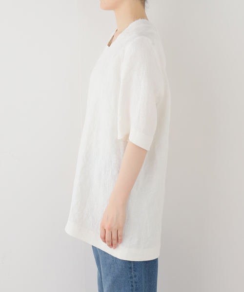 plage(プラージュ)の「Half tunic ブラウス(シャツ/ブラウス・レディース・ホワイト・FREE)」の4枚目の写真