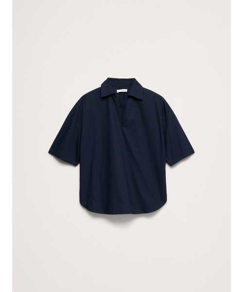 Banana Republic(バナナリパブリック)の「コットンポプリン ポップオーバー チュニック(シャツ/ブラウス・レディース・ネイビー/ベージュ/ホワイト・L/M/XS/S)」の12枚目の写真