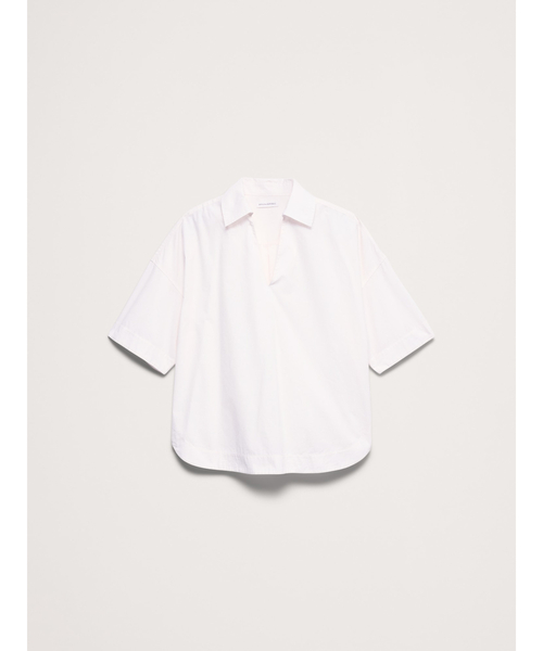Banana Republic(バナナリパブリック)の「コットンポプリン ポップオーバー チュニック(シャツ/ブラウス・レディース・ネイビー/ベージュ/ホワイト・L/M/XS/S)」の13枚目の写真