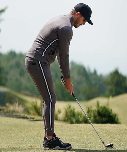 DIVINER GOLF(ディバイナー ゴルフ)の「【DIVINER GOLF】フェイクスウェードジャケットセットアップ メンズ スタンドジャケット ジョガーパンツ ロングパンツ 冬服(セットアップ・メンズ・ライトグレー/オフホワイト/チャコールグレー・XXL/XL/L/M)」の6枚目の写真