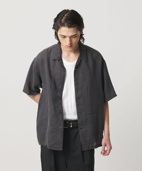 MONKEY TIME(モンキータイム)の「フェード ラミー オープンカラー シャツ(シャツ/ブラウス・メンズ・レッド/ブラック・XL/L/M/S)」の4枚目の写真