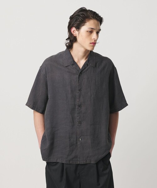 MONKEY TIME(モンキータイム)の「フェード ラミー オープンカラー シャツ(シャツ/ブラウス・メンズ・レッド/ブラック・XL/L/M/S)」の9枚目の写真