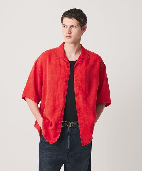 MONKEY TIME(モンキータイム)の「フェード ラミー オープンカラー シャツ(シャツ/ブラウス・メンズ・レッド/ブラック・XL/L/M/S)」の20枚目の写真