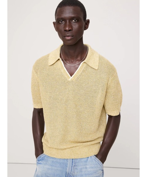 Linen cotton Johnny Collar — платье/рубашка с воротником «Джонни» (лен-кулир)