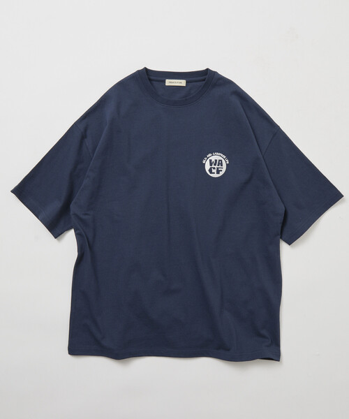 FREAK'S STORE（フリークスストア）の「限定展開 リラックスフィット バックプリント クルーネック Tシャツ CHILL FISHING MAN（Tシャツ/カットソー・メンズ・チャコールグレー/ベージュ/ネイビー/ホワイト・SMALL/MEDIUM/LARGE）」の18枚目の写真
