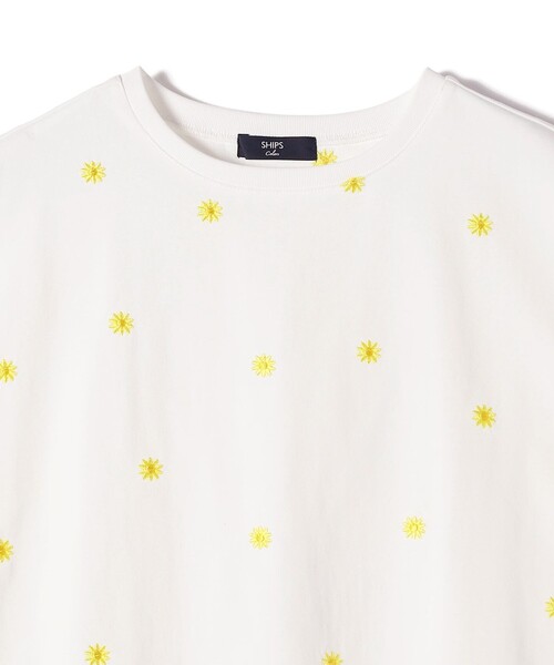 SHIPS Colors（シップス カラーズ）の「SHIPS Colors:〈洗濯機可能〉フラワーエンブロイダリー カットソー2◇（Tシャツ/カットソー・レディース・ブラック/レッド/イエロー・ONE SIZE）」の8枚目の写真