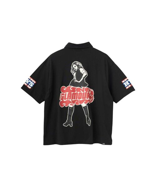 HYSTERIC GLAMOUR（ヒステリックグラマー）の「HG PIT CREW シャツ（ポロシャツ・メンズ・ホワイト/イエロー/ブラック・X-LARGE/LARGE/MEDIUM/SMALL）」の12枚目の写真
