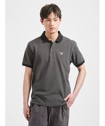 Barbour ロゴ バイカラー スポーツ ポロシャツ