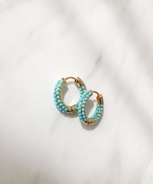 メタルフープパヴェピアス