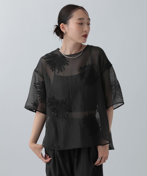 セール】シアー刺繍Tブラウス 679899（シャツ/ブラウス）｜LEPSIM