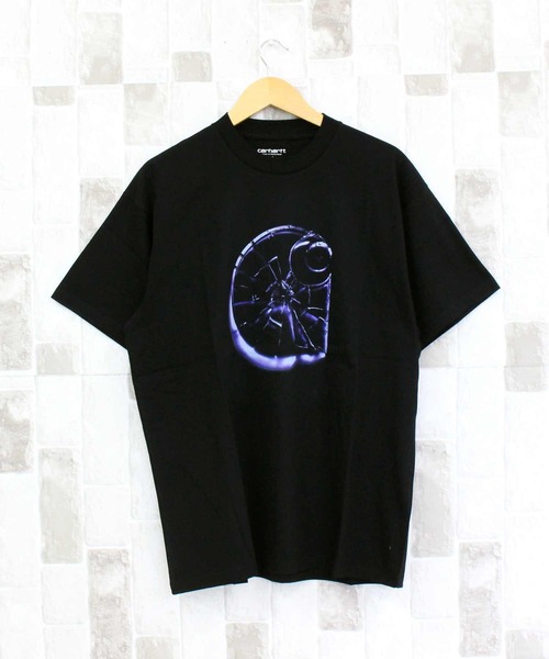 Carhartt WIP(カーハートダブリューアイピー)の「WIP シャッタードTシャツ S/S Shattered T-Shirt(Tシャツ/カットソー・メンズ・ブラック/ホワイト・M/L/XL)」の2枚目の写真