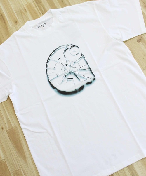 Carhartt WIP(カーハートダブリューアイピー)の「WIP シャッタードTシャツ S/S Shattered T-Shirt(Tシャツ/カットソー・メンズ・ブラック/ホワイト・M/L/XL)」の5枚目の写真