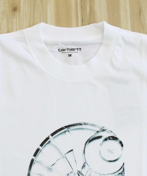 Carhartt WIP(カーハートダブリューアイピー)の「WIP シャッタードTシャツ S/S Shattered T-Shirt(Tシャツ/カットソー・メンズ・ブラック/ホワイト・M/L/XL)」の9枚目の写真