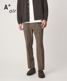 A+ air メッシュ スタンダード 1プリーツ スラックス -ストレッチ・吸水速乾-