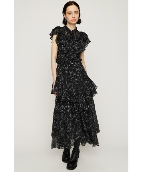 SLY(スライ)の「FRILL RIBBON BLOUSE フリルリボンブラウス 夏服(シャツ/ブラウス・レディース・ブラック/ライトパープル/ベージュ系その他/ブラック系その他2・FREE)」の12枚目の写真