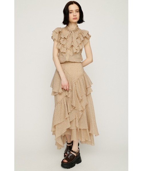SLY(スライ)の「FRILL RIBBON BLOUSE フリルリボンブラウス 夏服(シャツ/ブラウス・レディース・ブラック/ライトパープル/ベージュ系その他/ブラック系その他2・FREE)」の18枚目の写真