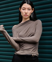 【kiehtova】VEIL DRAPE TOPS/ヴェール ドレープ トップス KTWR66
