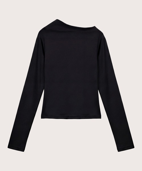 kiehtova(キエトヴァ)の「【kiehtova】VEIL DRAPE TOPS/ヴェール ドレープ トップス KTWR66(Tシャツ/カットソー・レディース・ホワイト/ブラック/カーキ・FREE)」の11枚目の写真