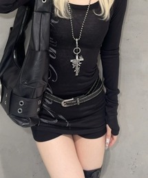 Never mind the XU | 【Never mind the XU】studs narrow belt / 【ネバーマインド ザ エックスユー】スタッズナローベルト(ベルト)