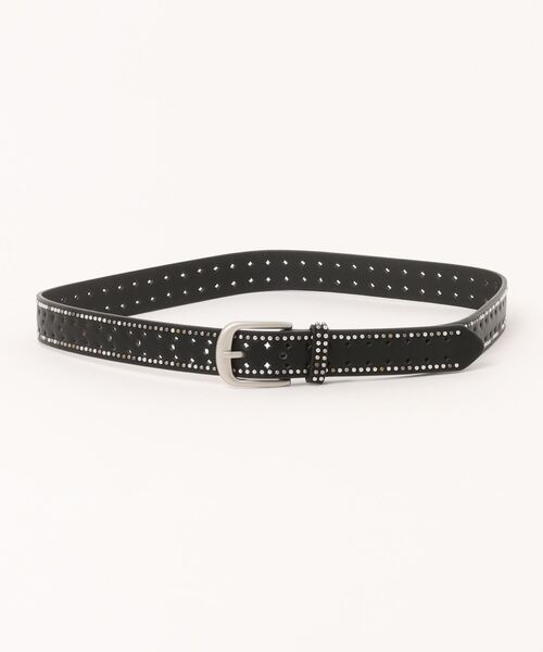Never mind the XU（ネバーマインドザエックスユー）の「【Never mind the XU】studs narrow belt / 【ネバーマインド ザ エックスユー】スタッズナローベルト（ベルト・レディース・ホワイト/ブラック/ピンク・ONE SIZE）」の15枚目の写真