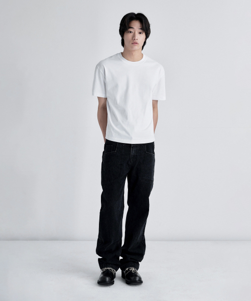 JUAN HOMME(ジュアンオム)の「コアス レギュラーデニムパンツ (ブラック)(デニムパンツ・メンズ・その他・SMALL/MEDIUM/LARGE)」の6枚目の写真