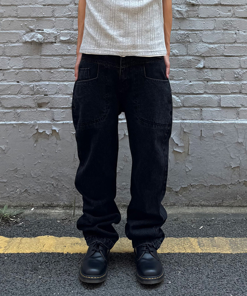 JUAN HOMME(ジュアンオム)の「コアス レギュラーデニムパンツ (ブラック)(デニムパンツ・メンズ・その他・SMALL/MEDIUM/LARGE)」の10枚目の写真