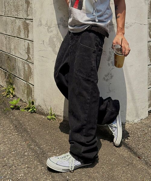 JUAN HOMME(ジュアンオム)の「コアス レギュラーデニムパンツ (ブラック)(デニムパンツ・メンズ・その他・SMALL/MEDIUM/LARGE)」の13枚目の写真