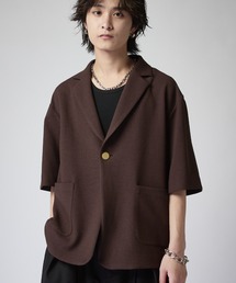 Lui's（ルイス）の「ジョーゼット半袖オーバージャケット（テーラードジャケット）」