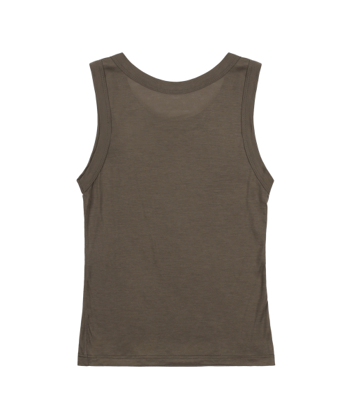 FANCY CLUB(ファンシークラブ)の「3ウェイドットメッシュレイヤードスリーブレス (ブラウン) F25QB134(Tシャツ/カットソー・レディース・その他・ONE SIZE)」の7枚目の写真