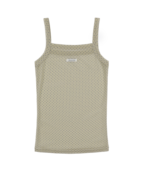 FANCY CLUB(ファンシークラブ)の「3ウェイドットメッシュレイヤードスリーブレス (ブラウン) F25QB134(Tシャツ/カットソー・レディース・その他・ONE SIZE)」の8枚目の写真