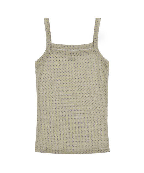 FANCY CLUB(ファンシークラブ)の「3ウェイドットメッシュレイヤードスリーブレス (ブラウン) F25QB134(Tシャツ/カットソー・レディース・その他・ONE SIZE)」の9枚目の写真