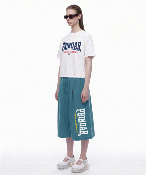 PRINOAR(プリノア)の「ボウタイロゴ01 セミクロップ半袖Tシャツ - ホワイト(Tシャツ/カットソー・レディース・ホワイト・LARGE/MEDIUM/SMALL)」の8枚目の写真