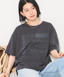 ワントーン ロゴTシャツ/オーバーサイズTシャツ
