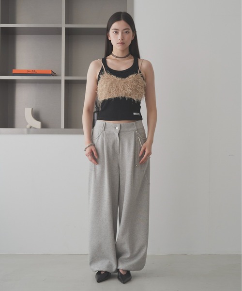 SOEMIN(ソミン)の「Basic rib tanktop/ベーシックリブタンクトップ(タンクトップ・レディース・ホワイト/ピンク/ブラック/グレー・FREE)」の9枚目の写真