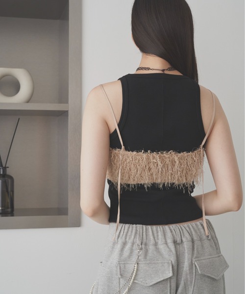 SOEMIN(ソミン)の「Basic rib tanktop/ベーシックリブタンクトップ(タンクトップ・レディース・ホワイト/ピンク/ブラック/グレー・FREE)」の15枚目の写真