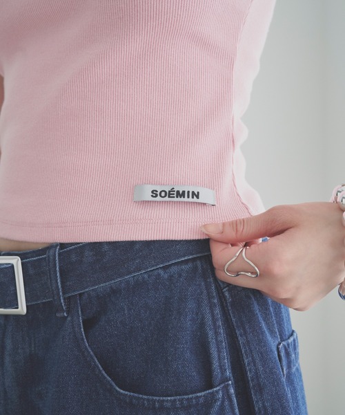 SOEMIN(ソミン)の「Basic rib tanktop/ベーシックリブタンクトップ(タンクトップ・レディース・ホワイト/ピンク/ブラック/グレー・FREE)」の21枚目の写真