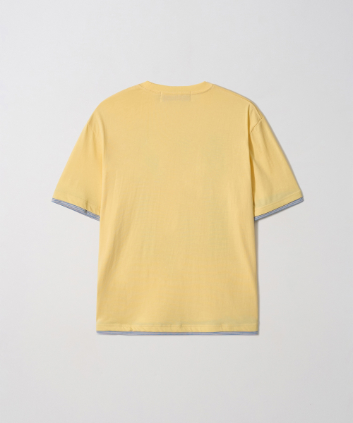 GARMENTS FAB(ガーメンツファブ)の「Hi Stripe Layered Tee (YELLOW)(Tシャツ/カットソー・レディース・その他・MEDIUM/LARGE)」の2枚目の写真