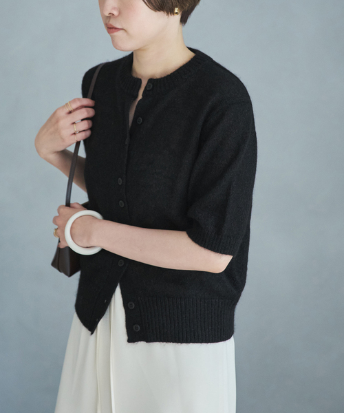 plage（プラージュ）の「Mohair Mix Hansode カーディガン（カーディガン/ボレロ・レディース・ブラック/キャメル・FREE）」の9枚目の写真