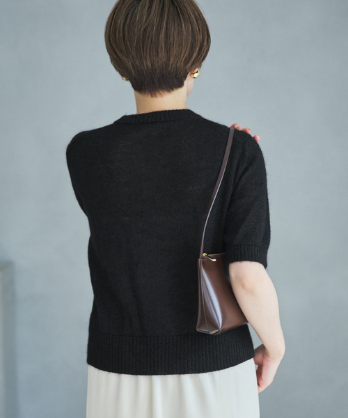 plage（プラージュ）の「Mohair Mix Hansode カーディガン（カーディガン/ボレロ・レディース・ブラック/キャメル・FREE）」の10枚目の写真