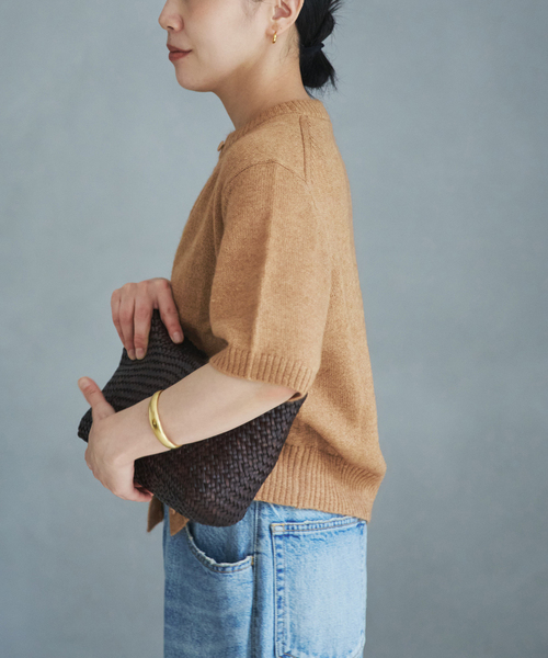 plage（プラージュ）の「Mohair Mix Hansode カーディガン（カーディガン/ボレロ・レディース・ブラック/キャメル・FREE）」の15枚目の写真
