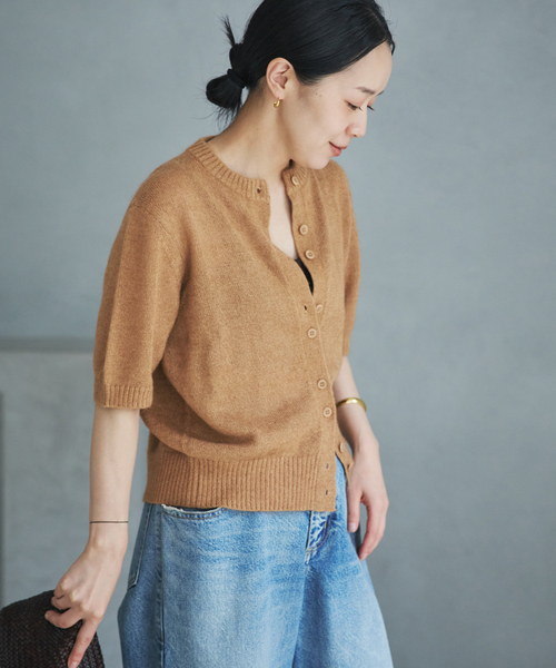 plage（プラージュ）の「Mohair Mix Hansode カーディガン（カーディガン/ボレロ・レディース・ブラック/キャメル・FREE）」の16枚目の写真